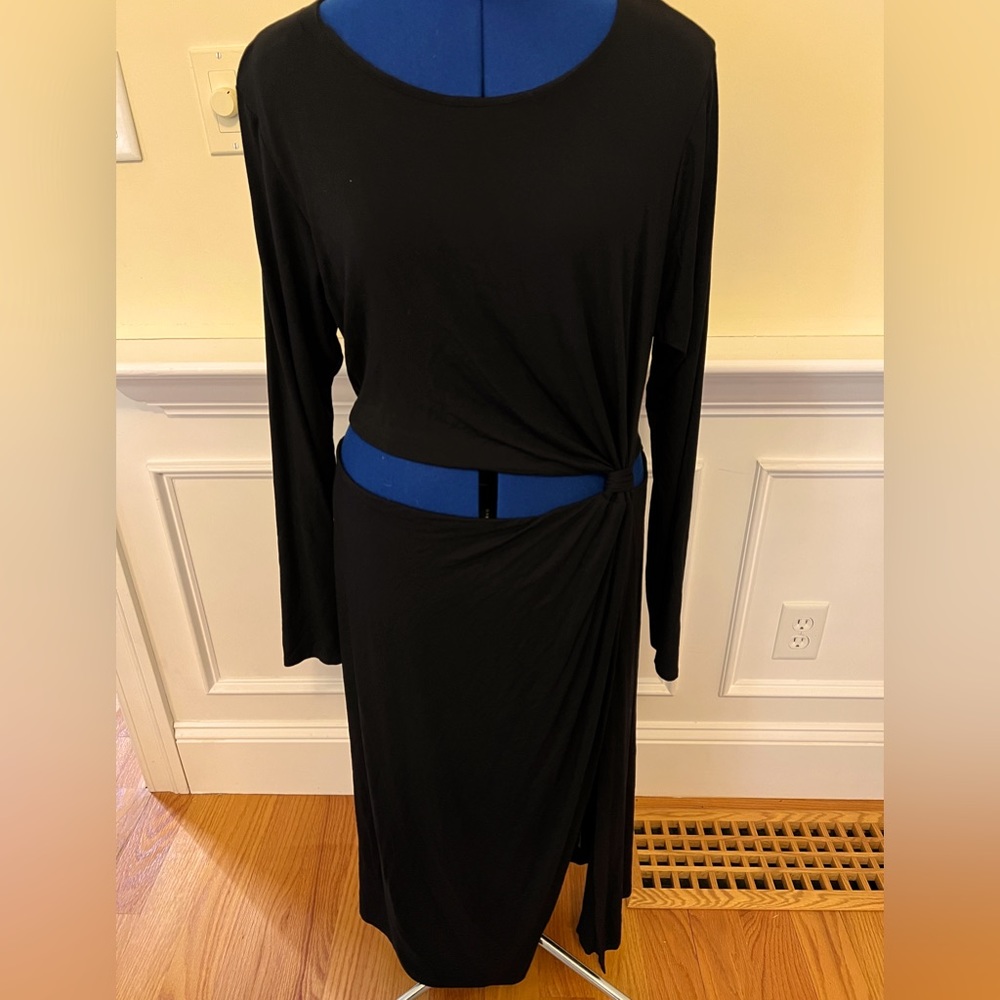Good American black maxi dress